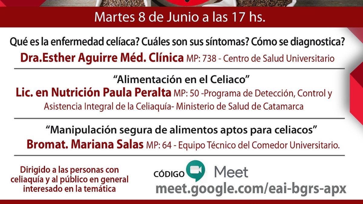 Charla Hablemos de Celiaquía