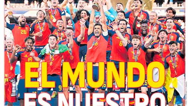 asi reflejo la prensa mundial la consagracion de espana ante argentina