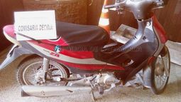 Hallaron una motocicleta robada
