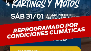 reprograman el encuentro de karting y motos por condiciones climaticas adversas