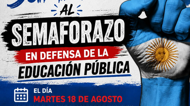 La UDA convoca a un semaforazo en defensa de la educación pública