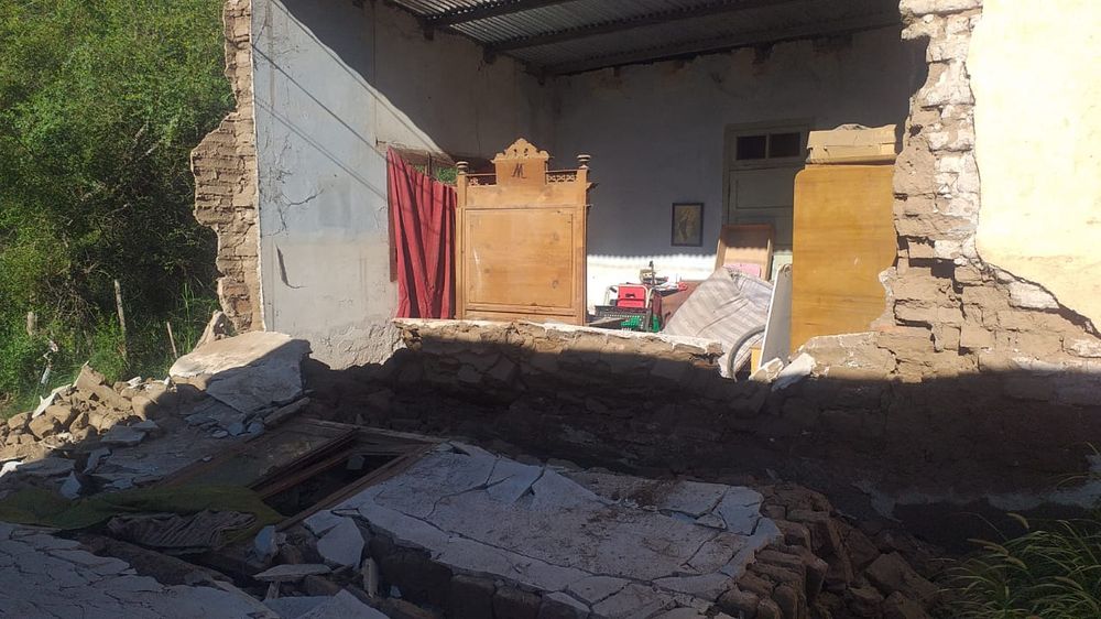 Las habitaciones corren riesgo de desplomarse en cualquier momento.