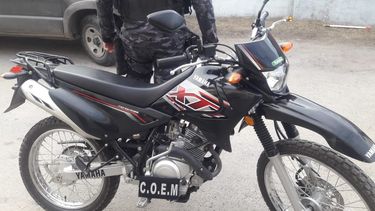 Secuestran una moto robada en 2017