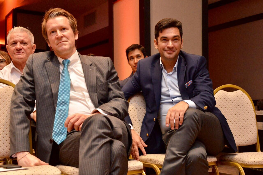 Nazareno Etchepare (derecha), jefe de campaña de Espert en 2019 Nazareno Etchepare (derecha), jefe de campaña de Espert en 2019