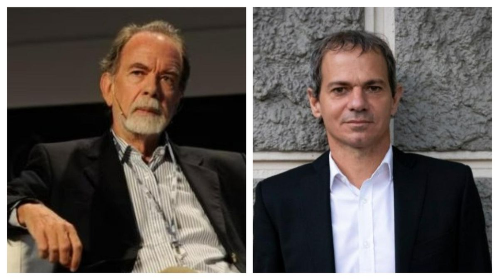 Javier González Fraga, expresidente de Banco Nación, y su vice, Lucas Llach.