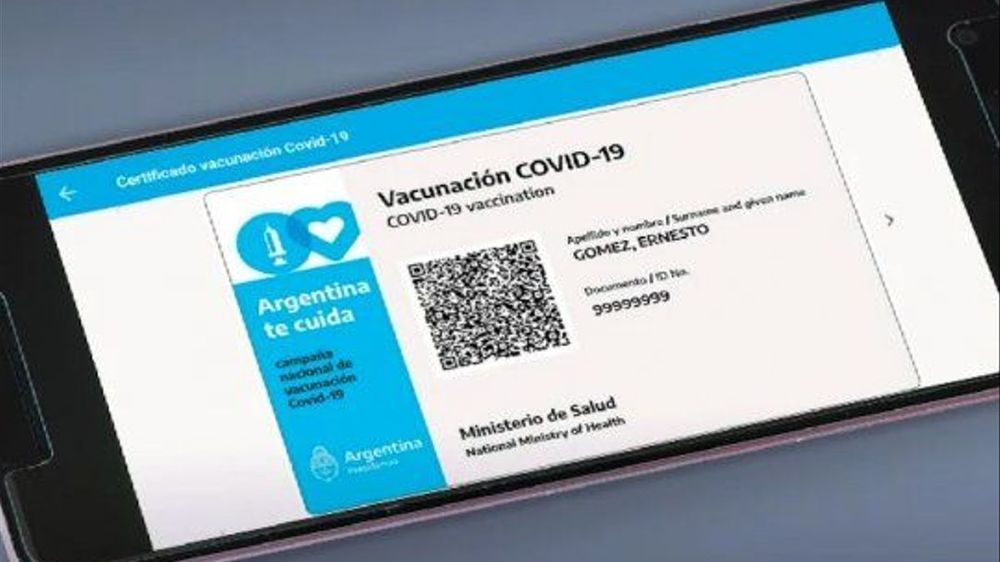 El pase sanitaria se implementaría lo antes posible.&nbsp;