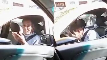 Desorientado. El conductor del taxi pregunta qué sucedió.&nbsp;