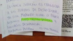 Brutal amenaza en Monte Grande: Erradicar a los zurdos trayendo algunos Falcon verdes