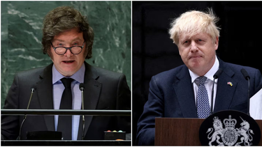 milei recibe al ex primer ministro britanico boris johnson