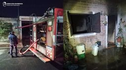 Incendios provocaron graves daños en dos viviendas de la Capital Incendios provocaron graves daños en dos viviendas de la Capital