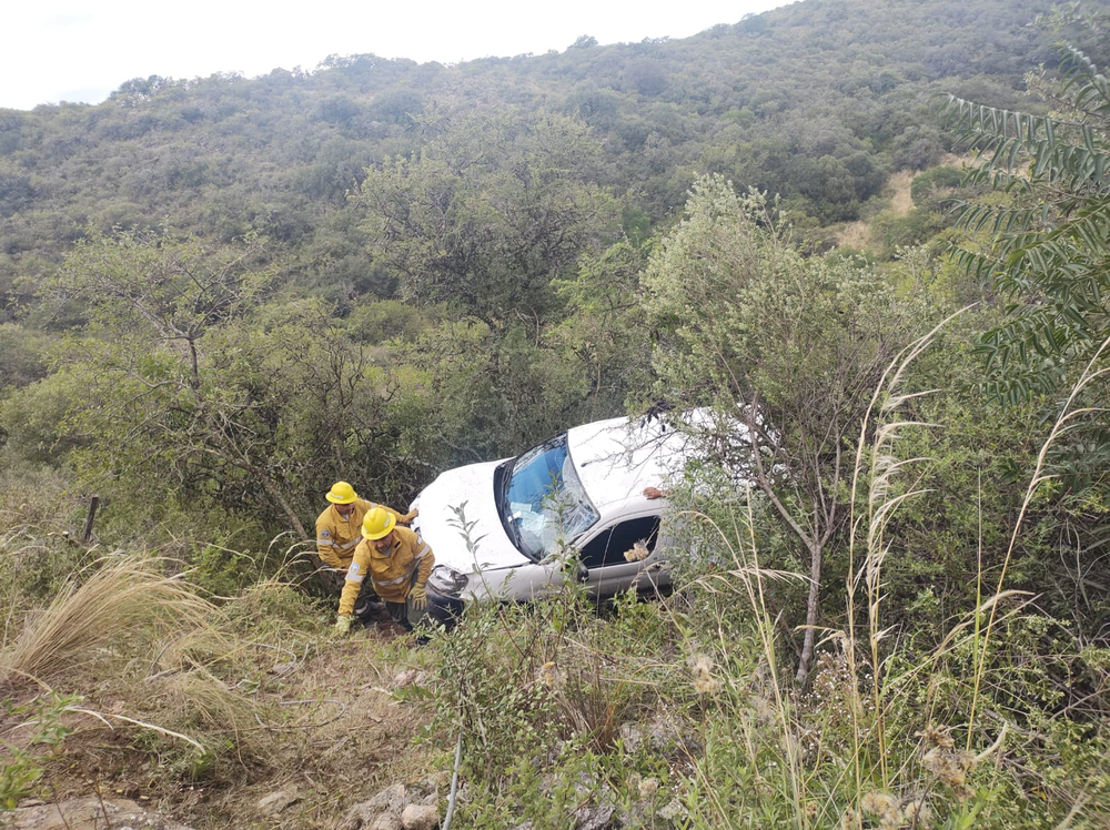 Se solicitó la colaboración de la Brigada de Incendios Forestales para la extracción del rodado.