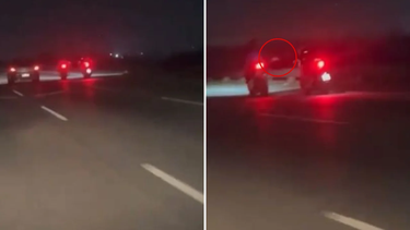 asi intentaron robarle a un motociclista en plena autopista en buen ayre