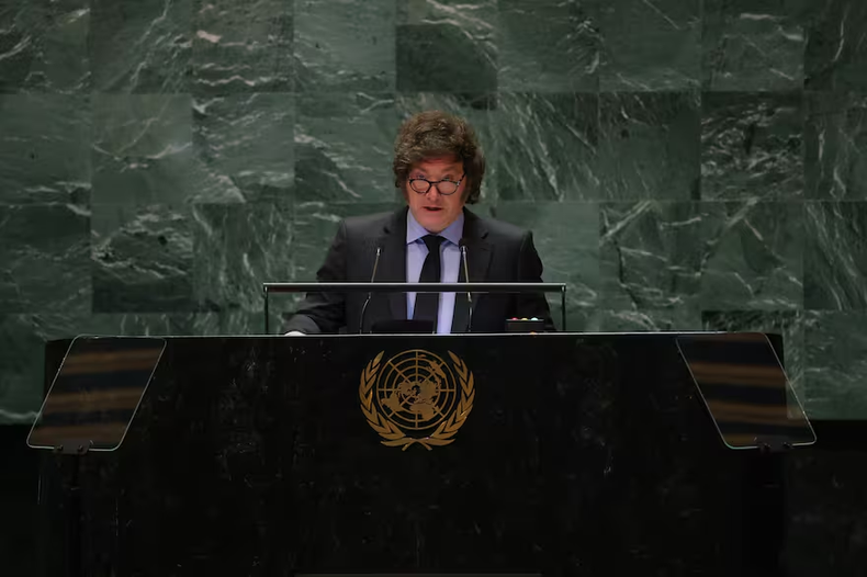 Javier Milei habló por primera vez ante la Asamblea General de la ONU