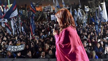 Respuesta. Cristina encabezó el acto en homenaje a Perón en Ensenada.