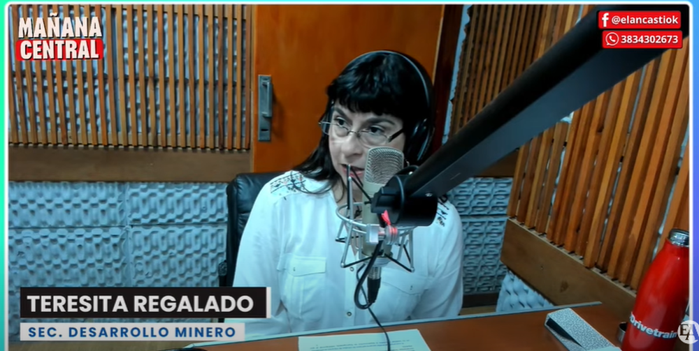 Secretaría de Desarrollo Minero de Catamarca, Teresa Regalado.&nbsp;