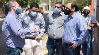 Saadi visitó las obras del barrio San Jorge y dialogó con los vecinos