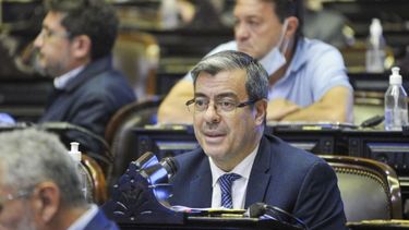 Jefe del bloque de diputados del Frente de Todos. Germán Martínez.