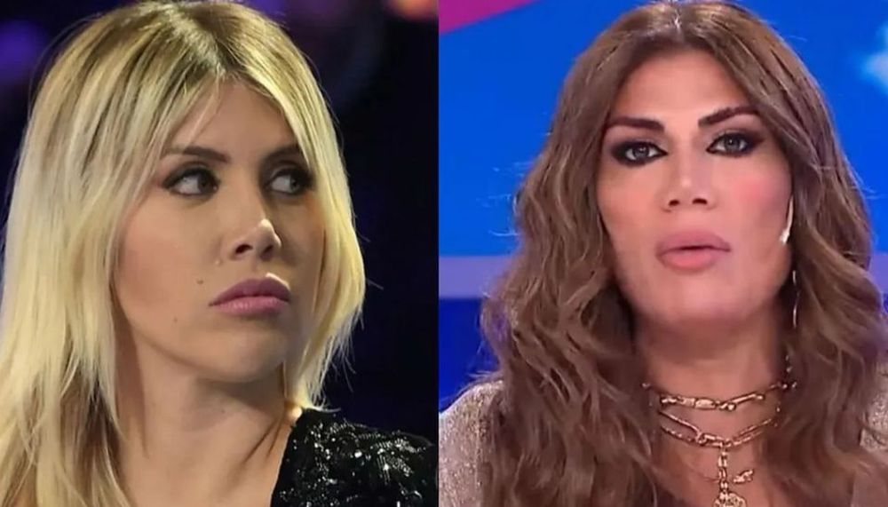 Inesperado cruce entre Flor de la V y Wanda Nara.&nbsp;