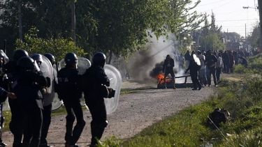 Megaoperativo de desalojo en los campos de Guernica