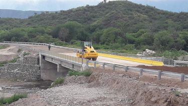 El puente de la Quebrada de Moreira, a punto de concluirse
