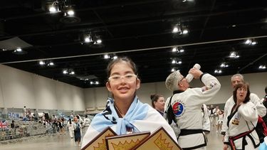 martina aragon, con tres oro  en mundial de tang soo do