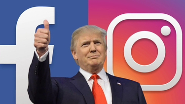 META habilitó nuevamente las cuentas de Donald Trump.