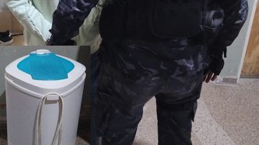 intentaba sustraer un secarropas pero lo sorprendieron in fraganti y fue aprehendido