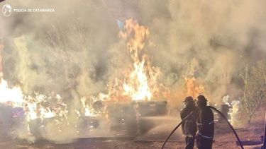 bomberos sofocaron un incendio en la ruta provincial n° 1