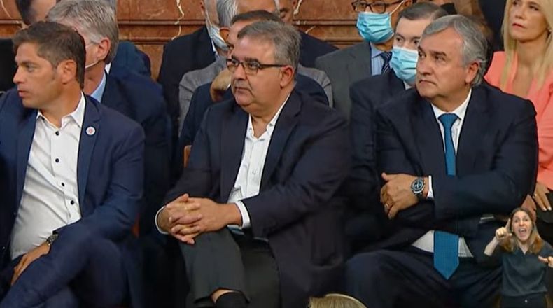 El gobernador Ra&uacute;l Jalil participa de la apertura de sesiones ordinarias junto al gobernador de Buenos Aires, Axel Kicillof, y al de Jujuy, Gerardo Morales.&nbsp;