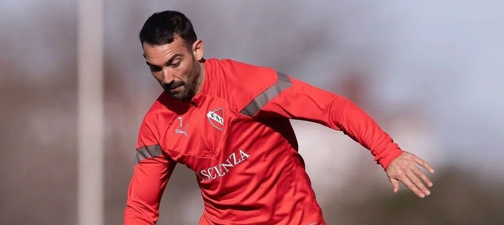 Cauteruccio en su etapa como futbolista de Independiente