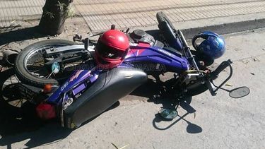 Motociclista herida en accidente de tránsito en la Capital