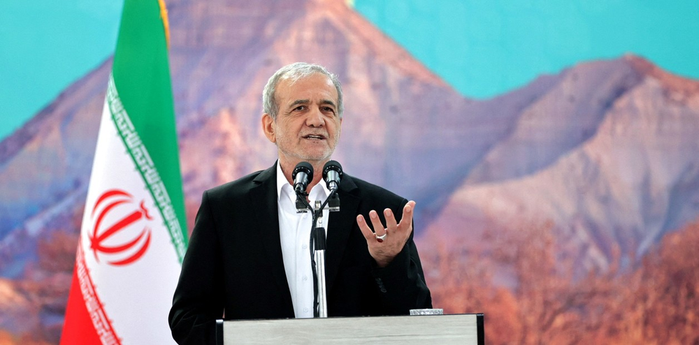 El presidente iraní Masoud Pezeshkian.