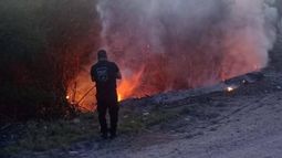 Alerta por incendio forestal en Pomancillo Oeste