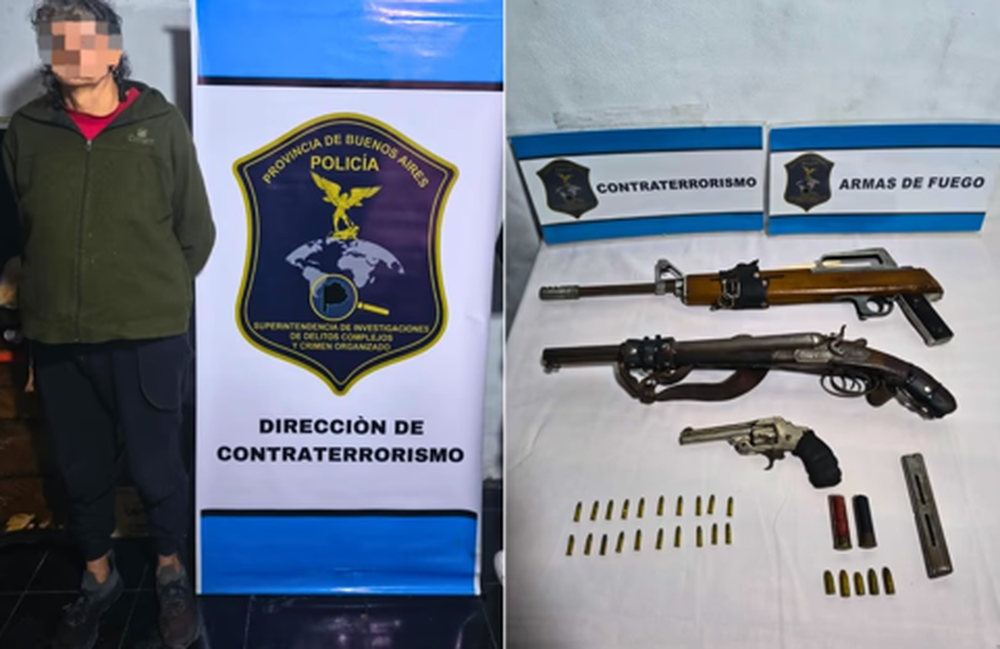Peligroso. Secuestraron armas de fuego y una bomba molotov.&nbsp;