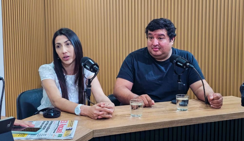 Docentes. Natalia Gómez y Mauro Nieva&nbsp;