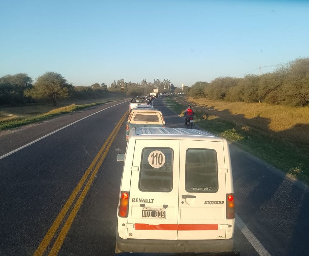Por accidente vial, el tránsito vehicular se encuentra restringido en ruta 38