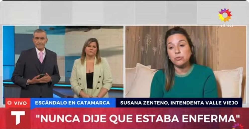 Declaración. Susana Zenteno habló por primera vez después de su polémico viaje.