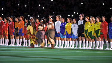 Fiesta inaugural del Munidal de Fútbol Femenino.