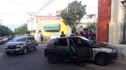 Chocaron dos autos en el centro