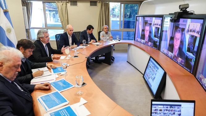 Por videoconferencia, Fernández y los gobernadores definen la siguiente etapa de la cuarentena