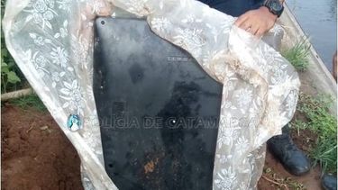 Hallan un televisor enterrado y un joven quedó detenido