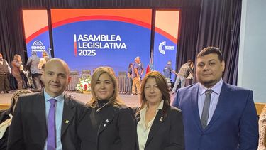 Pañuelo celeste. Los diputados de La Libertad Avanza, en sintonía con el planteo de Francisco Monti.