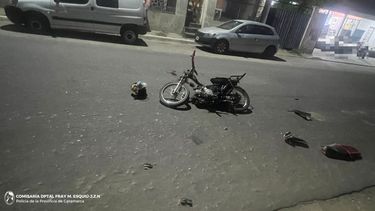 motociclista resulto lesionado tras chocar con una camioneta en ruta 41