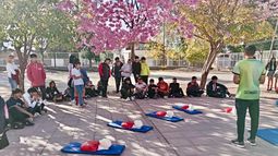 Alumnos y docentes participaron de la capacitación Manos que salvan vidas