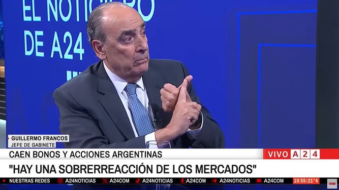 Lectura. Francos dijo que el gobierno ganará porque hay que sumar los legisladores libertarios y los aliados.