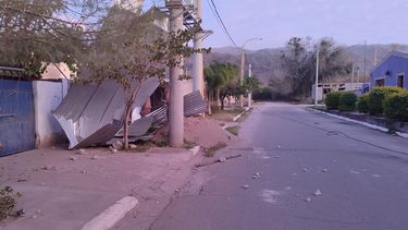 El viento zonda ocasionó grandes daños en el interior