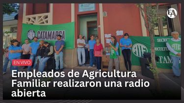 Empleados de Agricultura Familiar realizaron una radio abierta
