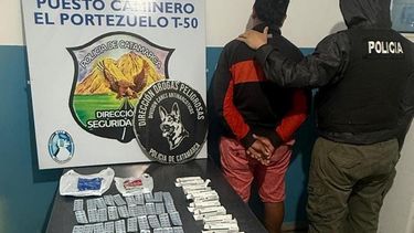 division drogas secuestro una importante cantidad de ansioliticos en un puesto caminero