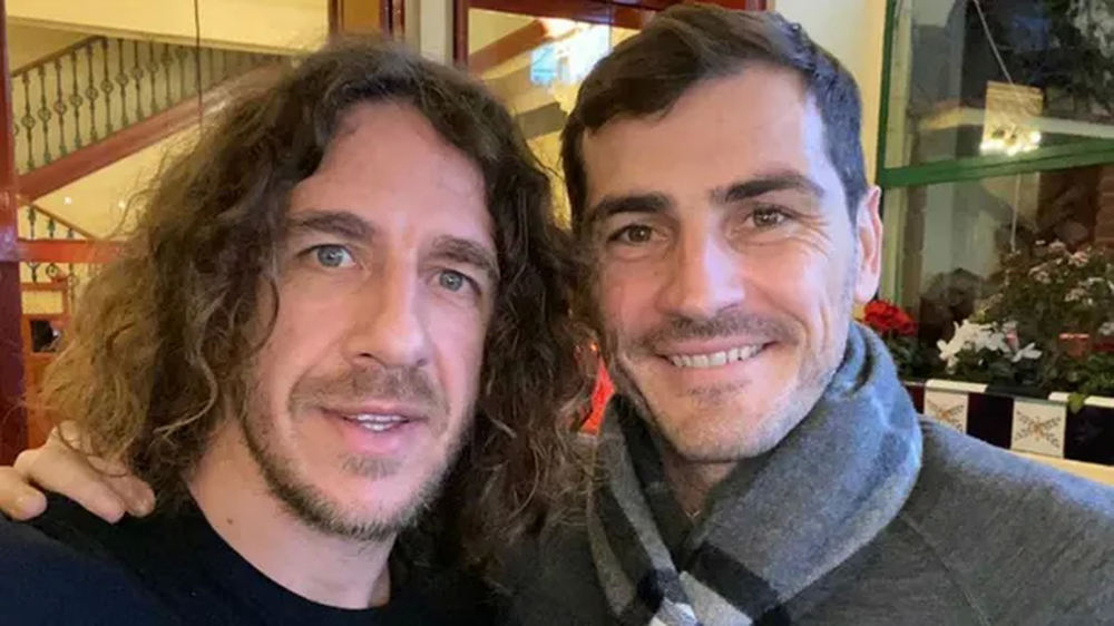 Iker Casillas y Carles Puyol, compañeros de muchos años en la Selección de España.&nbsp;
