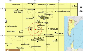 sismo con epicentro en tucuman, se sintio en catamarca